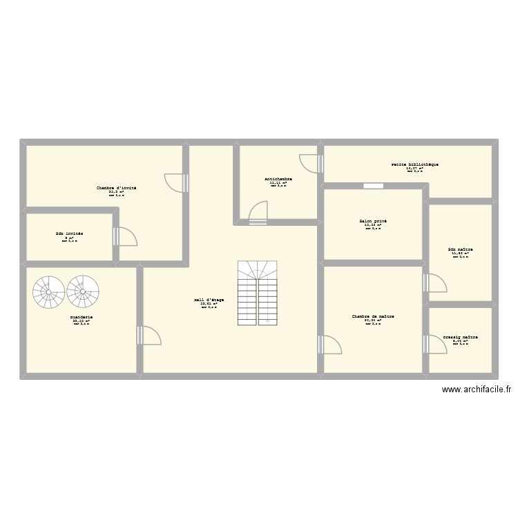 Maison de Nathaniel 2. Plan de 10 pièces et 187 m2