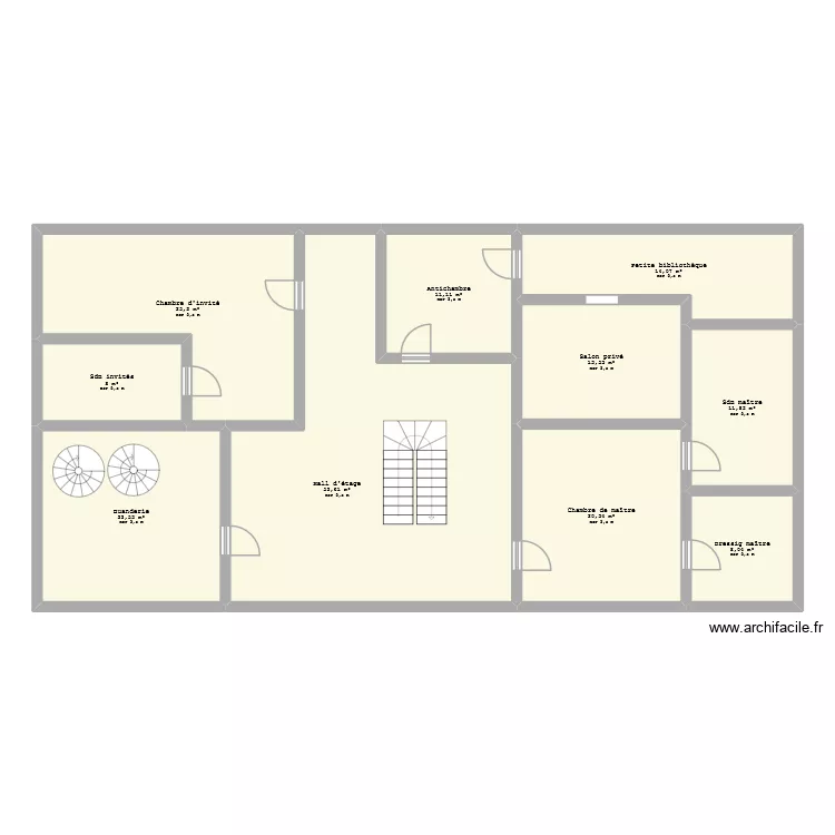 Maison de Nathaniel 2. Plan de 