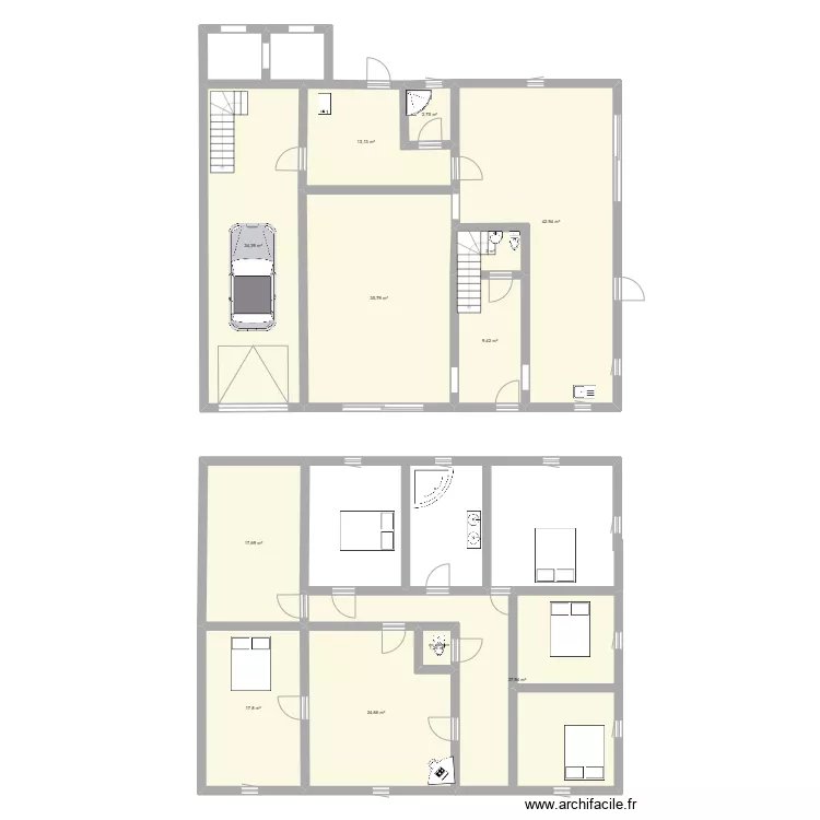 MAISON St SAUVEUR SIMON Fr&eacute;d&eacute;ric. Plan de 