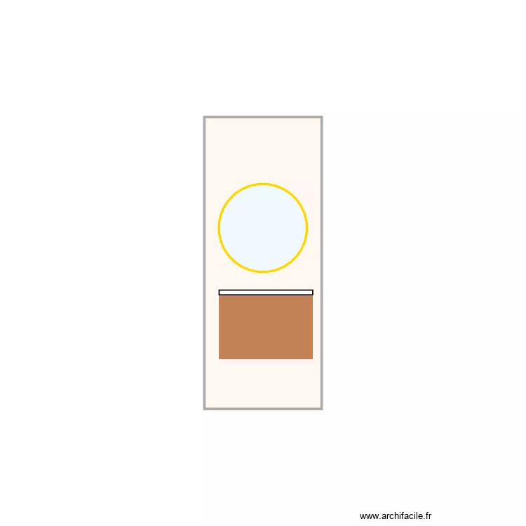 salle de bain. Plan de 