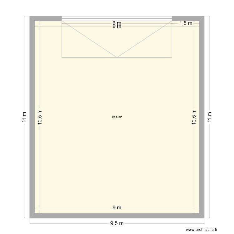Annexe. Plan de 1 pièce et 95 m2