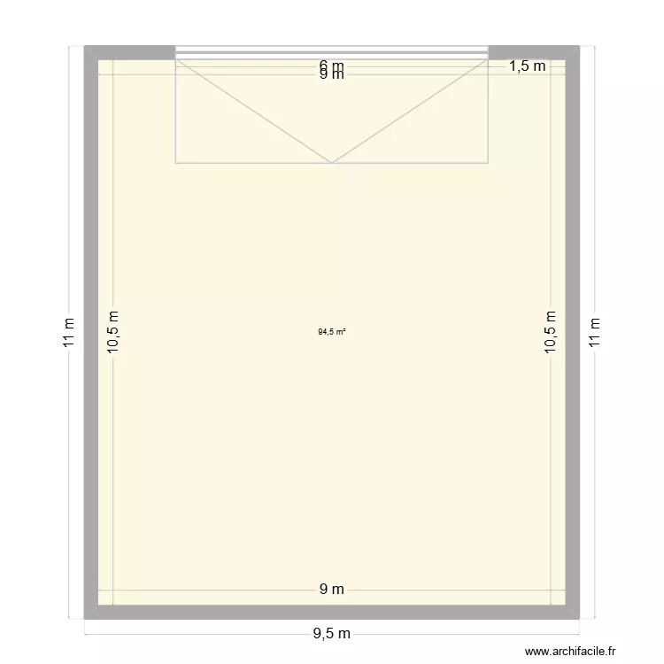 Annexe. Plan de 1  et 95 m²