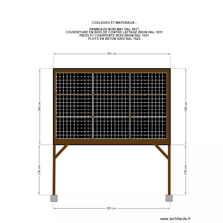 MAITRE OLIVIER PLAN DE FACADE. Plan de 