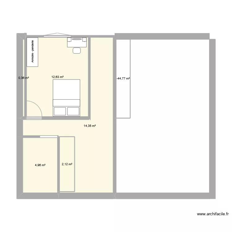 COMBLES. Plan de 6 et 37 m² COMBLES. Plan de 6 et 37 m²