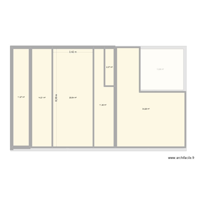 gouverne rdc. Plan de 20 pièces et 357 m2