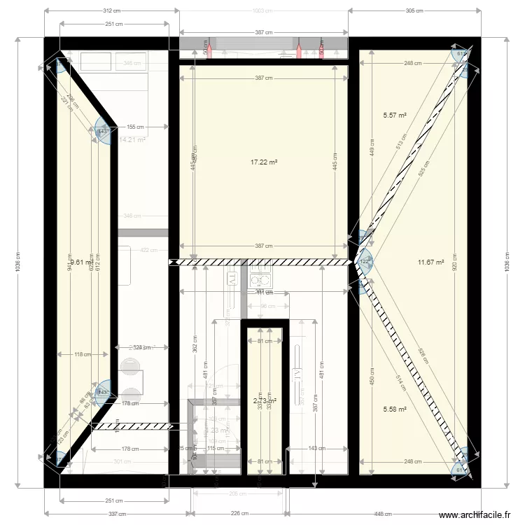 57 GDG Comble Amar. Plan de 23 et 222 m² 57 GDG Comble Amar. Plan de 23 et 222 m²