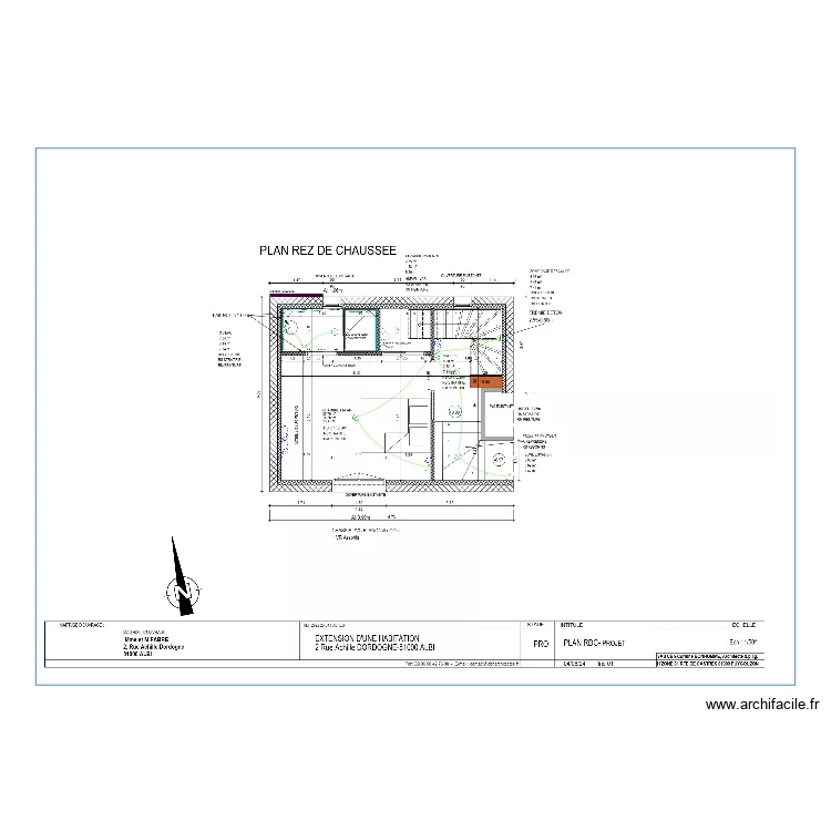 FABRE RDC. Plan de 
