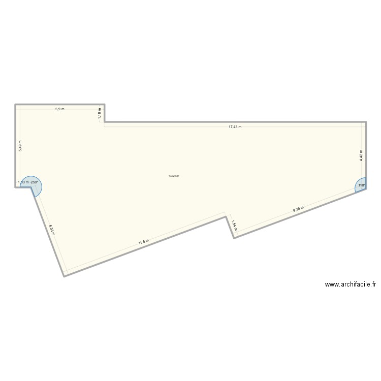 Plan def Châlons 2025. Plan de 1 pièce et 173 m2