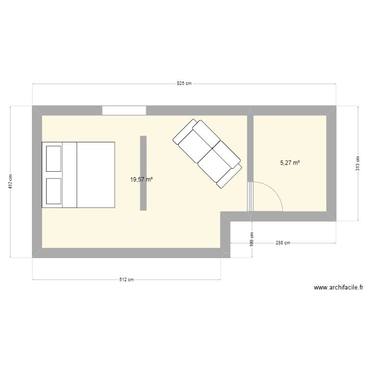 suite. Plan de 0 pièce et 0 m2