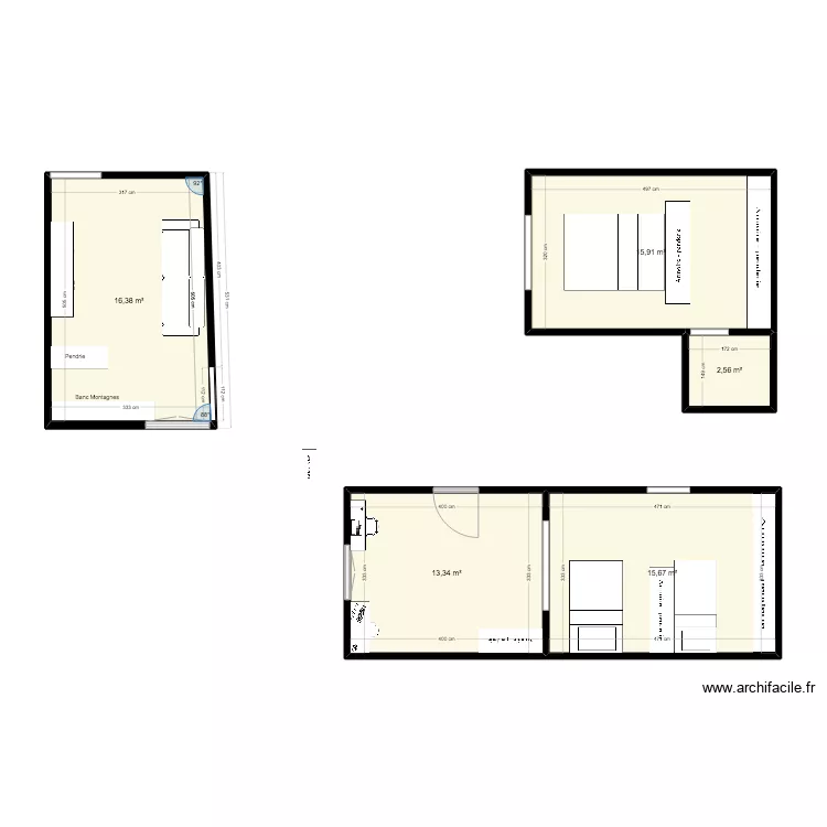 Maison Serre Richard Salon. Plan de 