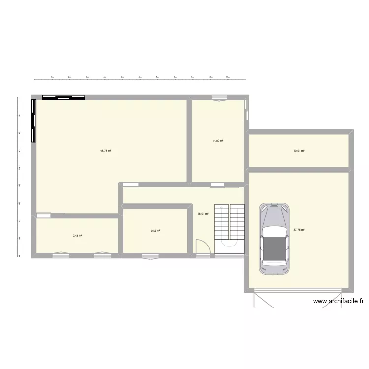 Idée 2. Plan de 7 et 146 m² Idée 2. Plan de 7 et 146 m²