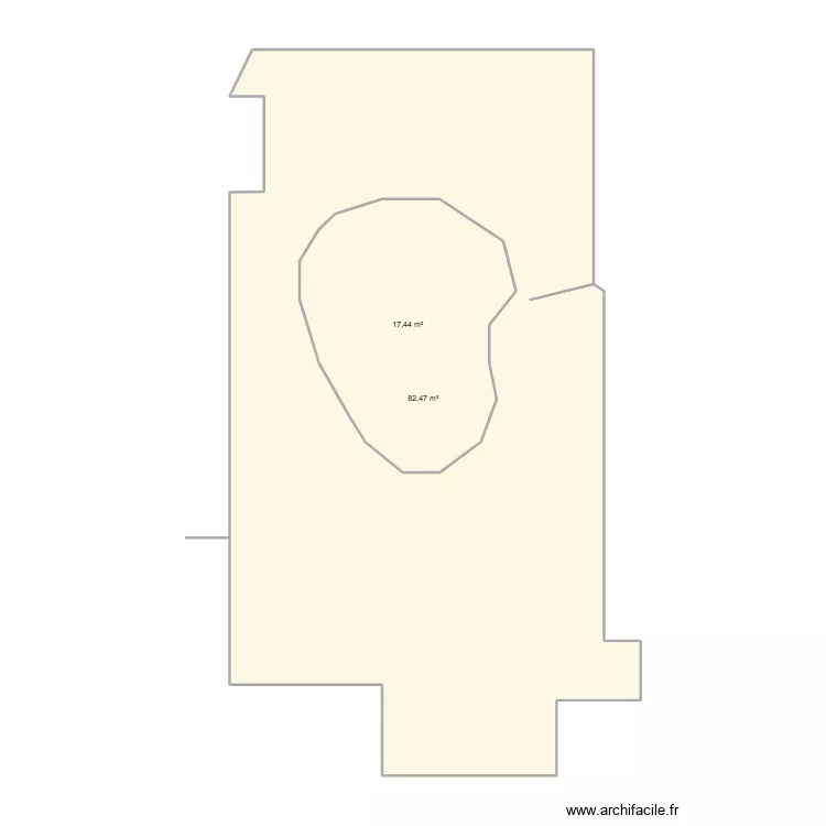 Bossavit sainte marie de la mer. Plan de 2  et 118 m²