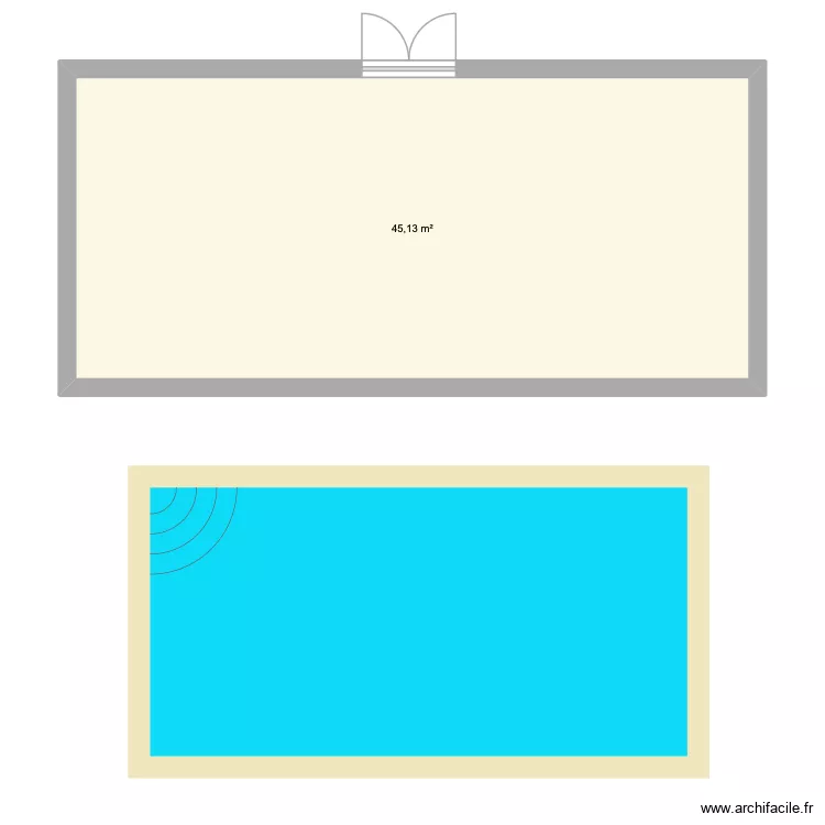 ESSAI Klong Mueang. Plan de 1 Pièce et 45 m²