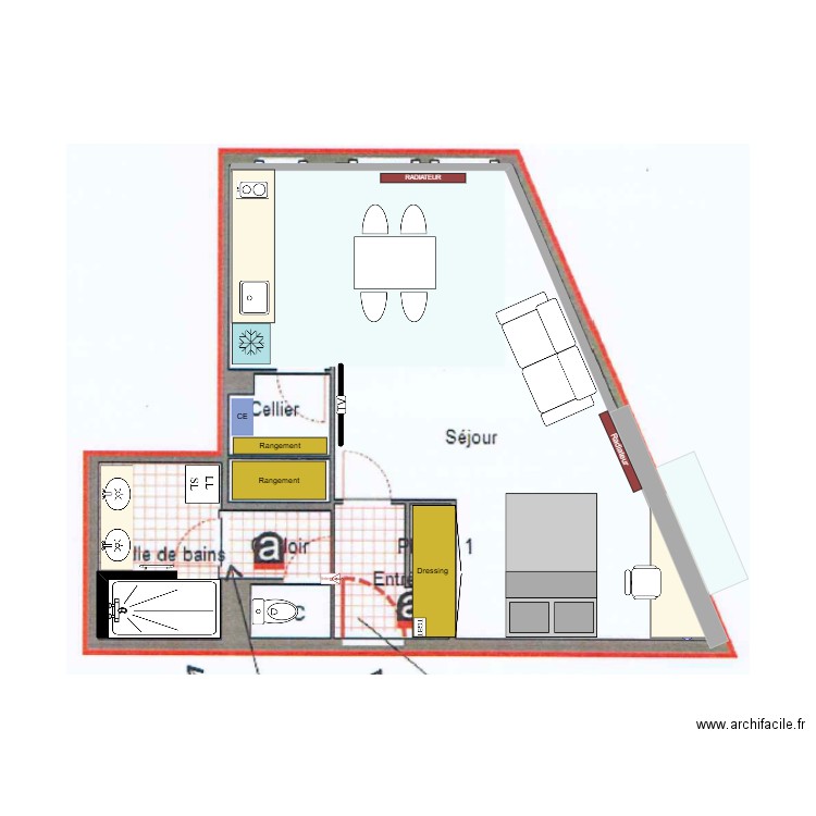 Lobau. Plan de 0 pièce et 0 m2