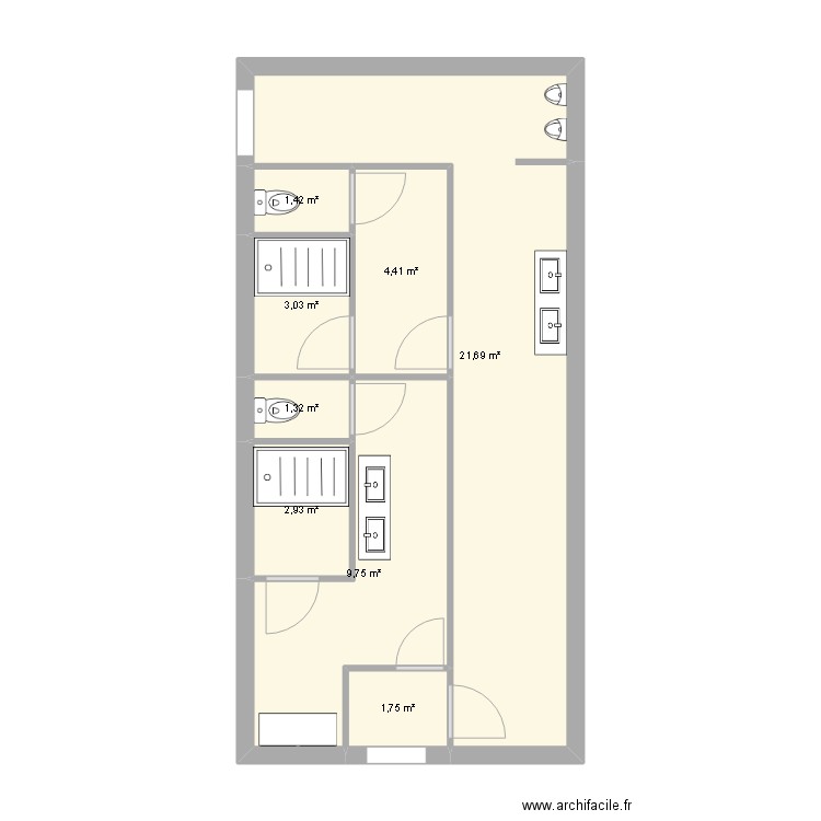 SANITAIRE F.A.M. Plan de 0 pièce et 0 m2