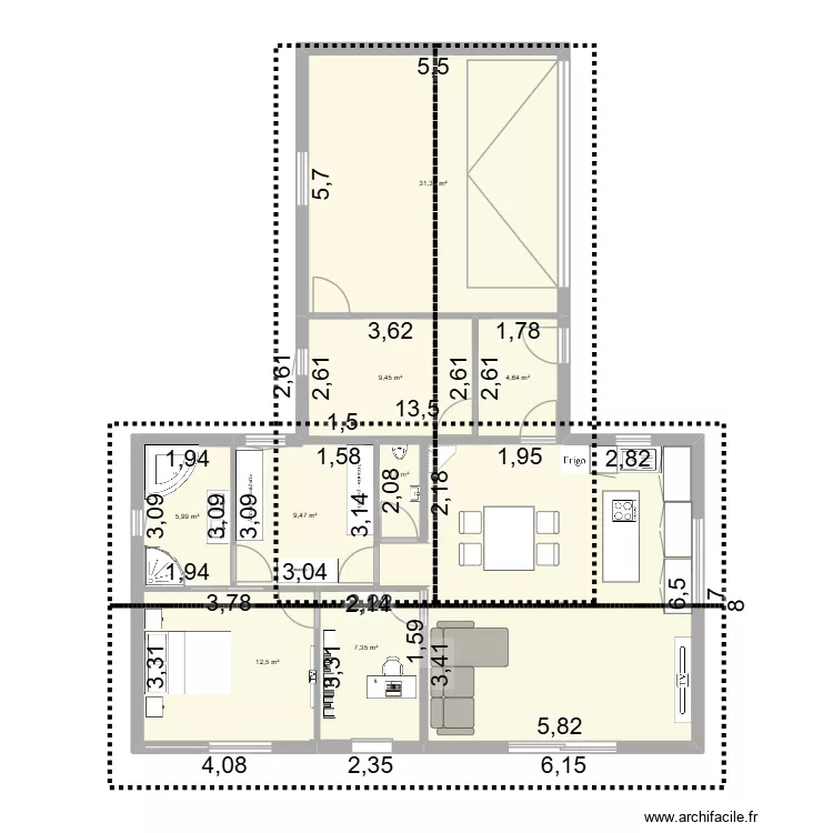 plan mass romagnieu + toit. Plan de 9 et 122 m² plan mass romagnieu + toit. Plan de 9 et 122 m²