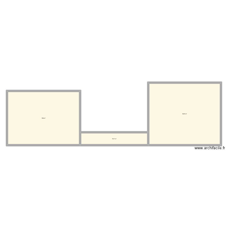 Bagnols. Plan de 3 pièces et 179 m2