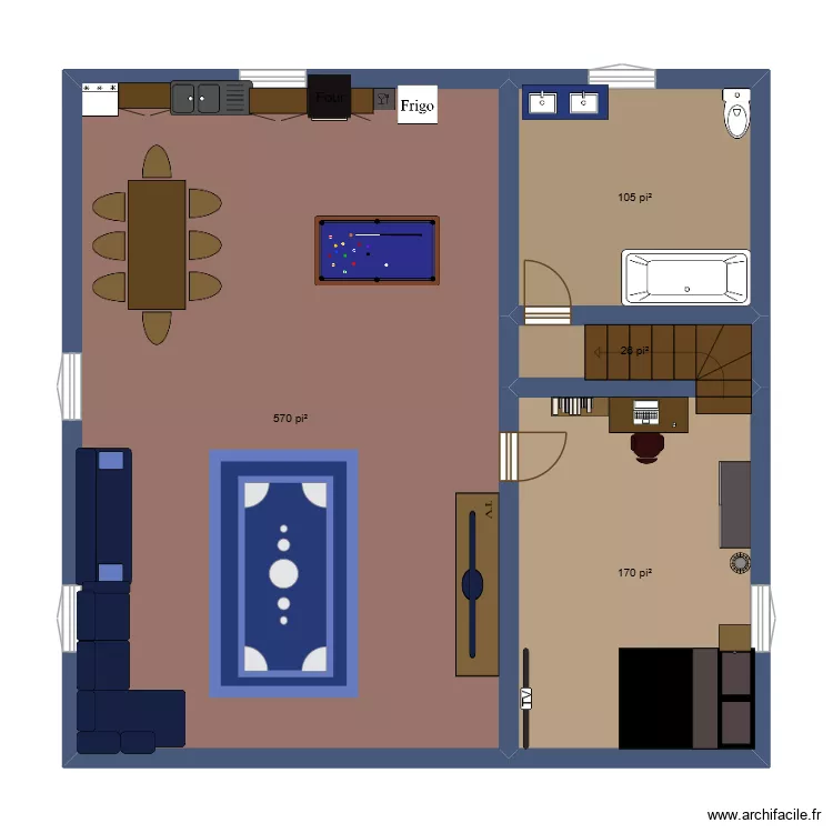 ..... Plan de 4 pièces et 81 m²