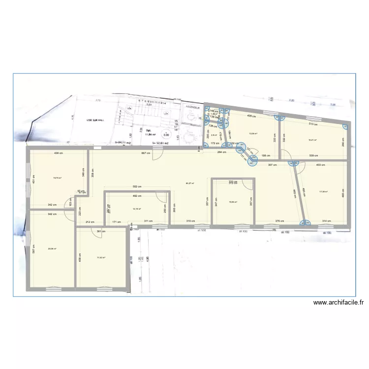 OPHTALMO EXISTANT. Plan de 