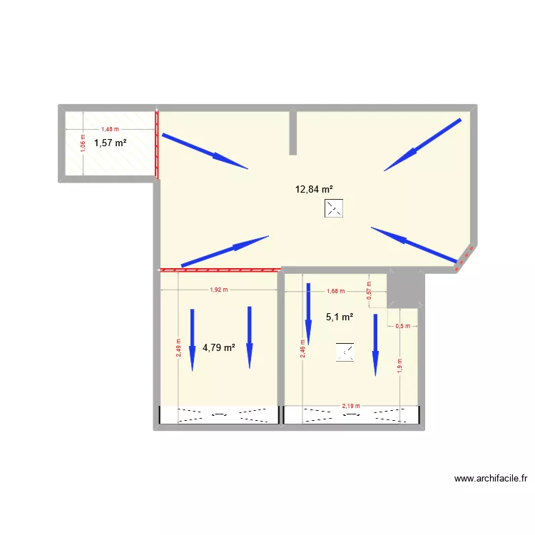 foyer Amzer zo. Plan de 