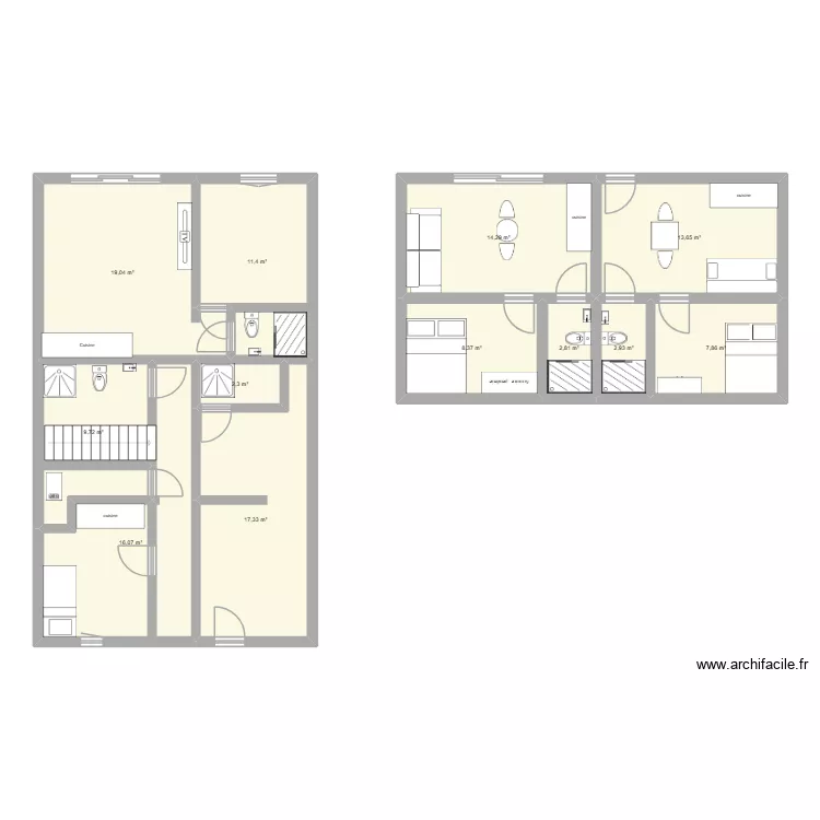 Fresnes House rdc. Plan de 12 et 126 m² Fresnes House rdc. Plan de 12 et 126 m²