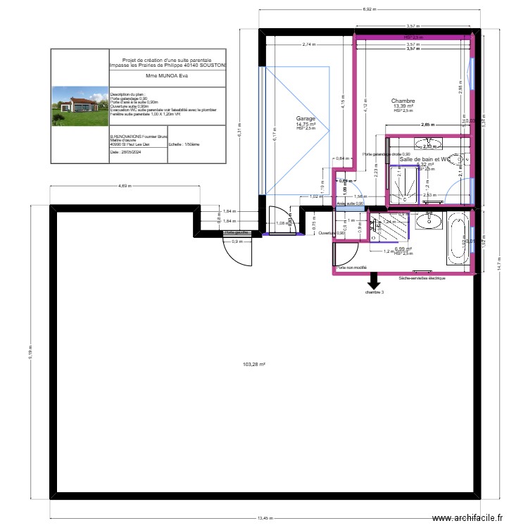 MUNOA . Plan de 1 pièce et 113 m2