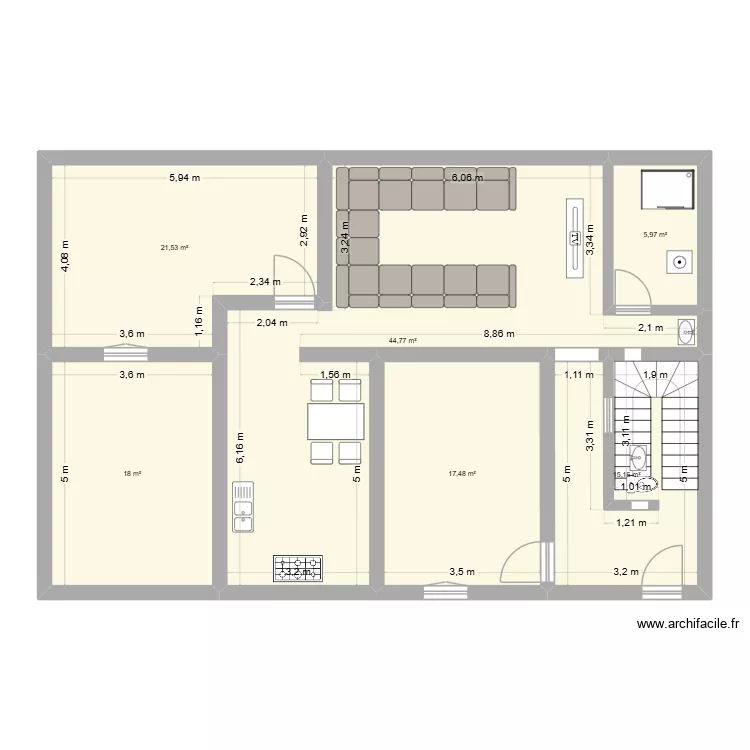 klkl. Plan de 6 et 123 m² klkl. Plan de 6 et 123 m²
