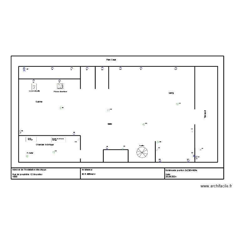 3.1. Plan de 6 pièces et 217 m2