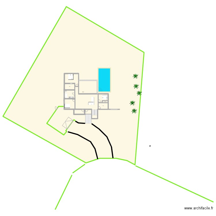 futur bon sous-sol. Plan de 6 pièces et 1747 m2