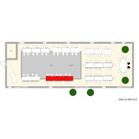 La grange longue table espacé + ovale mariés