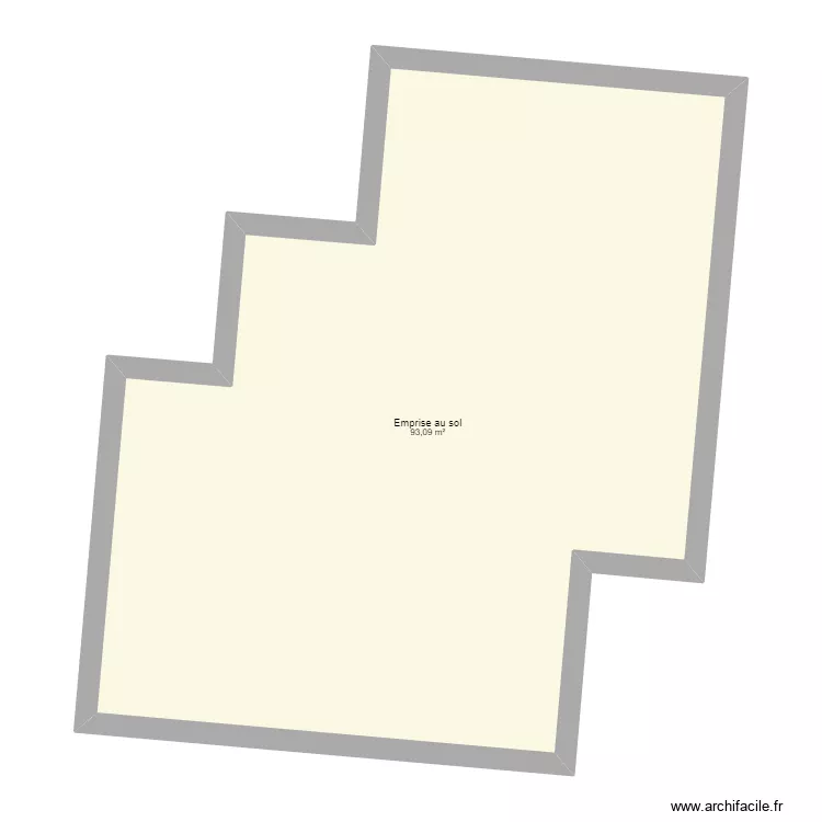 Maison emprise au sol. Plan de Maison emprise au sol. Plan de