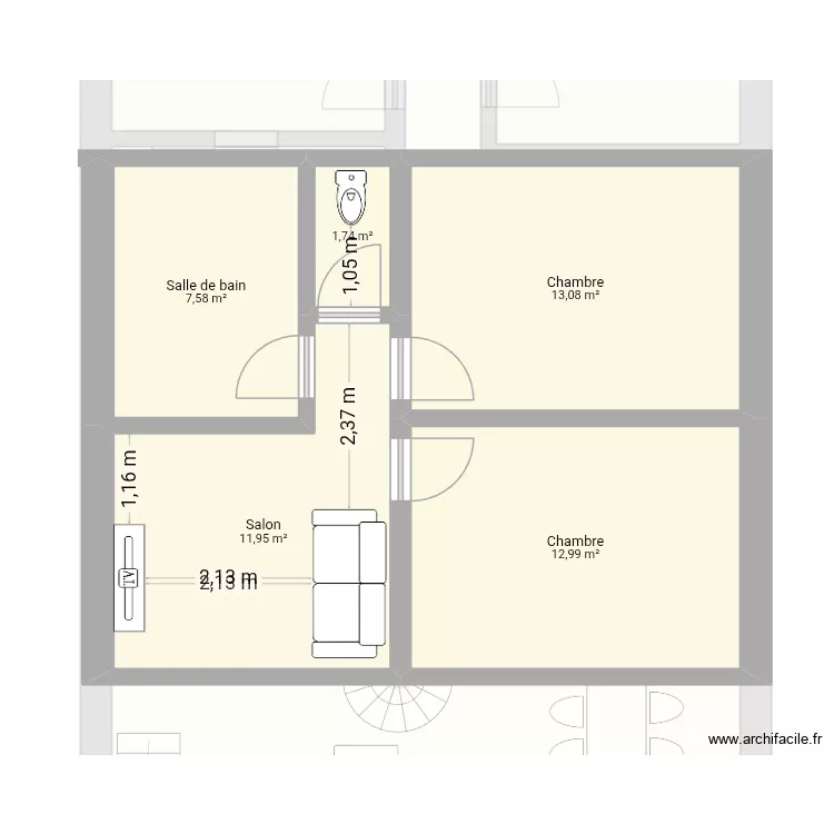 lll. Plan de 15 pièces et 260 m²
