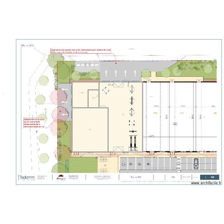 Questembert 2. Plan de 4 pièces et 807 m2