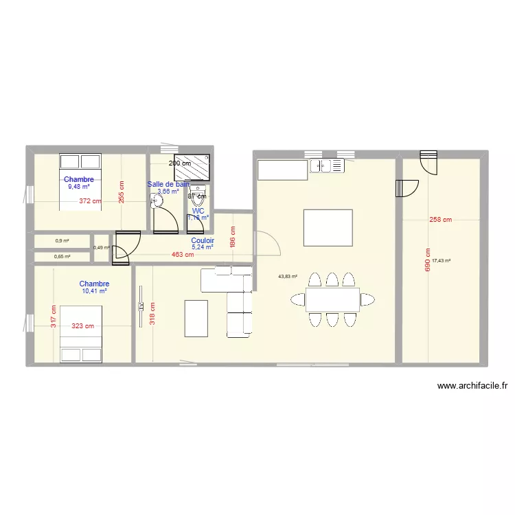 MAISON REAMENAGEMENT. Plan de 