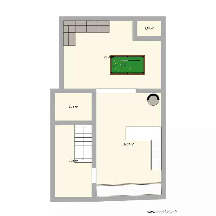 Bas MAISON. Plan de 5 et 61 m² Bas MAISON. Plan de 5 et 61 m²
