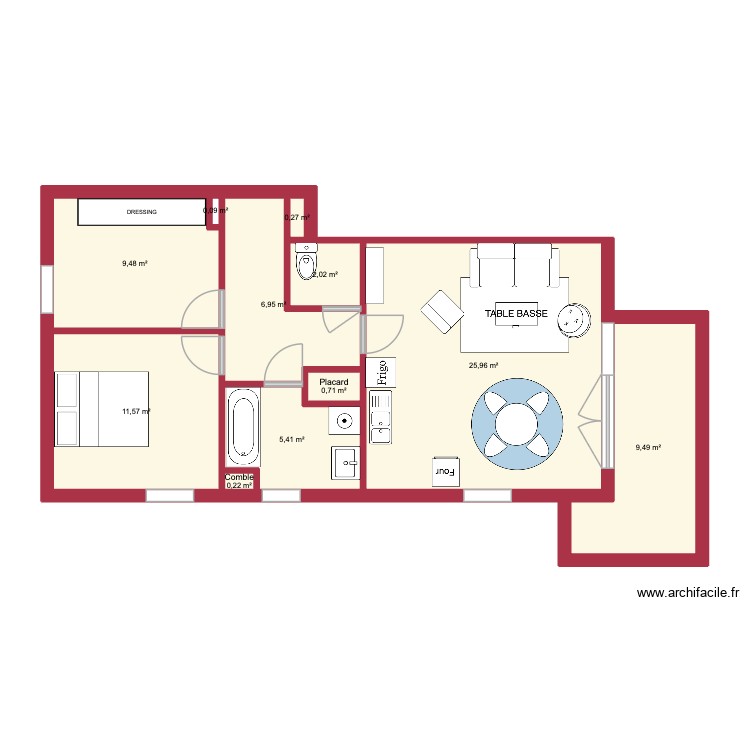 APP. Plan de 0 pièce et 0 m2