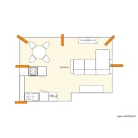 Cuisine comble Margny Hotte suspendu sans &icirc;lot