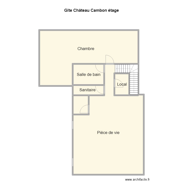 Gîte chateau cambon. Plan de 20 pièces et 369 m2