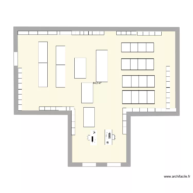 tbb. Plan de 1 et 64 m² tbb. Plan de 1 et 64 m²