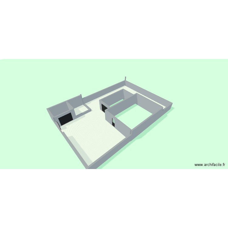 Garage2. Plan de 2 pièces et 193 m2
