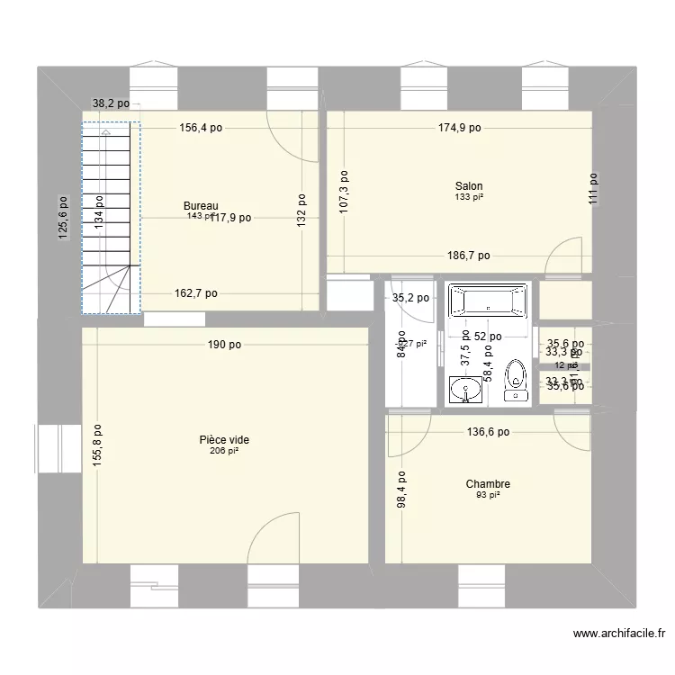 8 Saint-Edmond AVANT. Plan de 