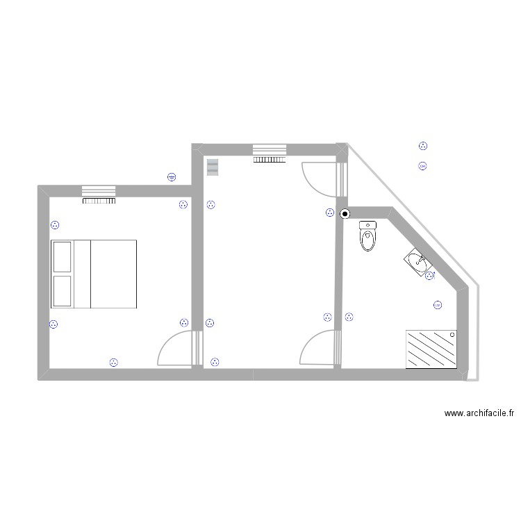 Installation électrique 1 – Chambre d’hôte à Verton. Plan de 0 pièce et 0 m2