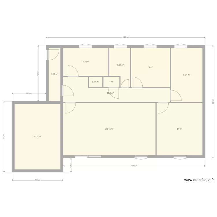 Maison Caire 1. Plan de 0 pièce et 0 m2