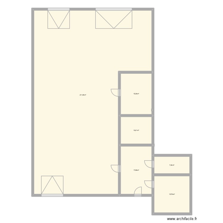 Plan Covre Charpente. Plan de 6 pièces et 278 m2