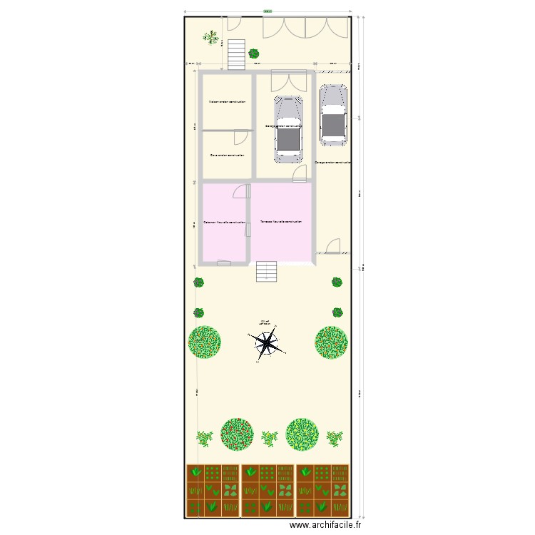 Plan de Masse 2024. Plan de 7 pièces et 282 m2