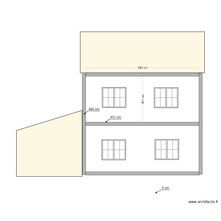 COUPE A PROJET. Plan de 0 pièce et 0 m2
