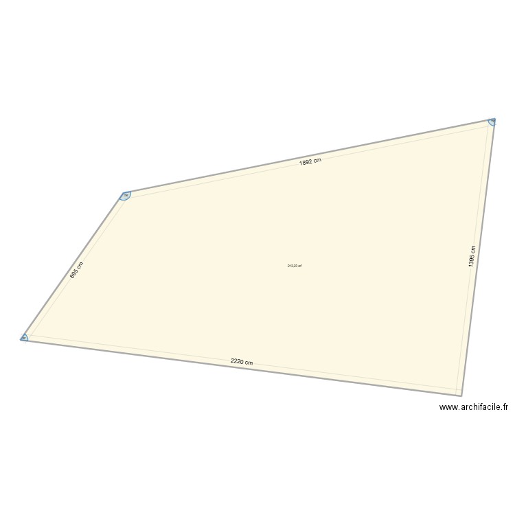 plan g. Plan de 1 pièce et 213 m2