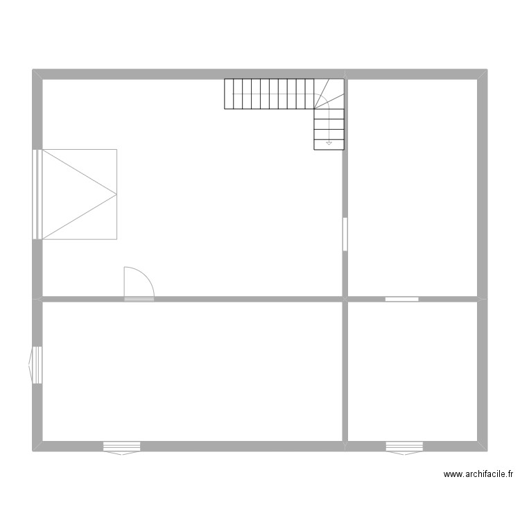 PALY B. Plan de 4 pièces et 110 m2