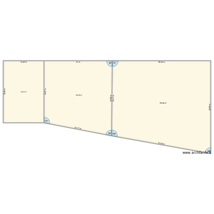 Plan toiture Bat A Cipac Magenta. Plan de 3 pièces et 1465 m2
