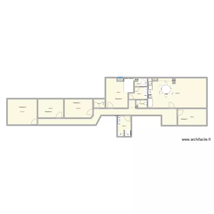 Brasserie 70 1er (3). Plan de 